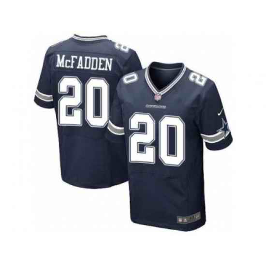 Nike Dallas Cowboys 20 Darren McFadden Blue Elite NFL Jersey